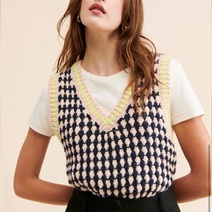 Dr. Bloom Chachacha Sweater Vest, NEW